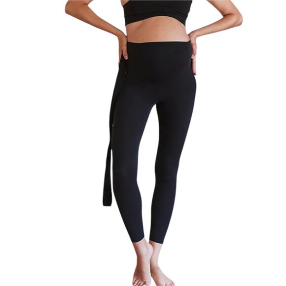 Free People Movement x Hatch Never Better Maternity Leggings Black - Picture 1 of 13